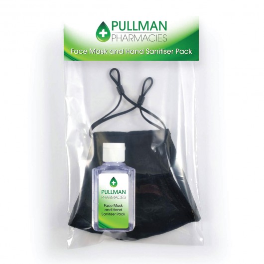 Promotional Deluxe Mask and Sanitiser Packs